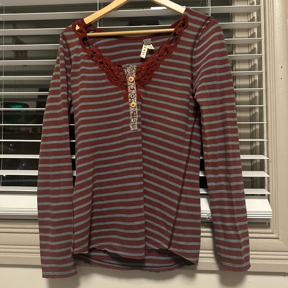 Free People striped shirt - Picture 1 of 4